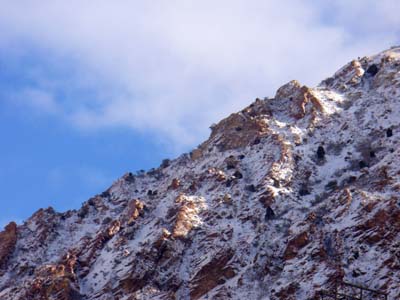 Red Rock & White Snow by Laura Moncur 01-16-05