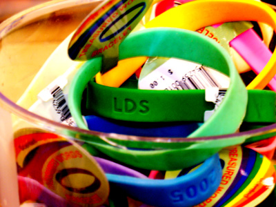 Bracelets at the grocery store.