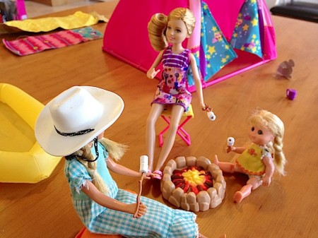 Barbie Camping