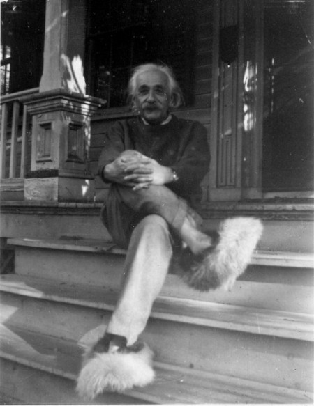 Einstein in fuzzy slippers