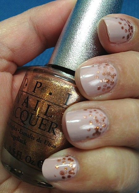 Faux Nail Lingerie with OPI DS Glow from Pick Me!