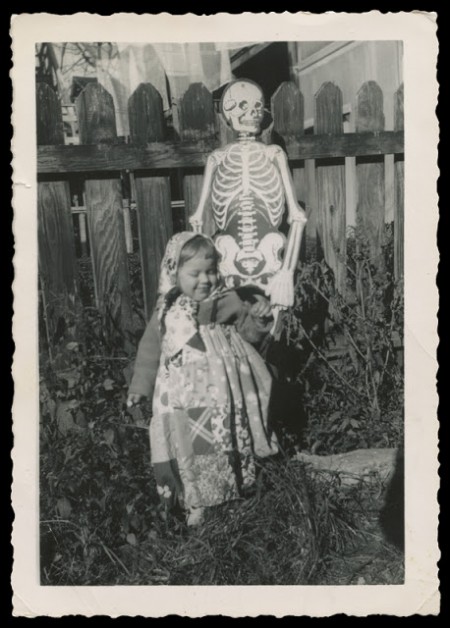 Girl and Skeleton