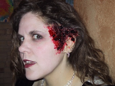 Make Your Own Halloween Make-up. I did a test run a couple of days before 