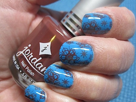 Javablue Snowflakes Manicure