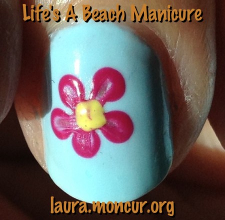 Life's A Beach Manicure Closeup from Pick Me