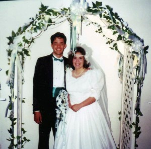 Michael and Laura Moncur Wedding August 1990