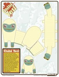 Chibi Yeti: Cut out the pieces