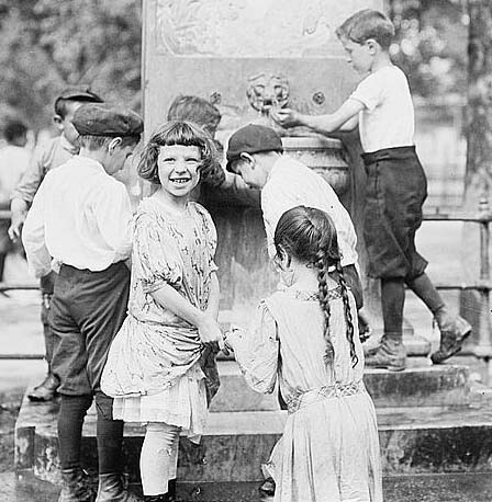 Hot Weather Scene, N.Y. from the Library of Congress on Flickr