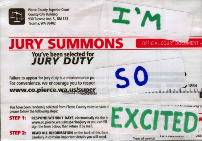 PostSecret: Jury Duty