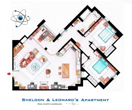 Sheldon and Leonard's Apartment on The Big Bang Theory